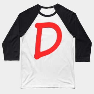 Letter D Baseball T-Shirt